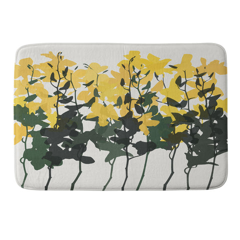 Garima Dhawan orchids 7 Memory Foam Bath Mat