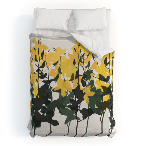 Garima Dhawan orchids 7 Duvet Cover