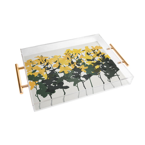 Garima Dhawan orchids 7 Acrylic Tray