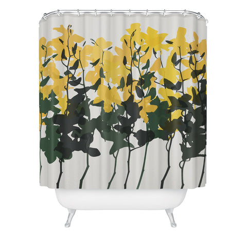 Garima Dhawan orchids 7 Shower Curtain