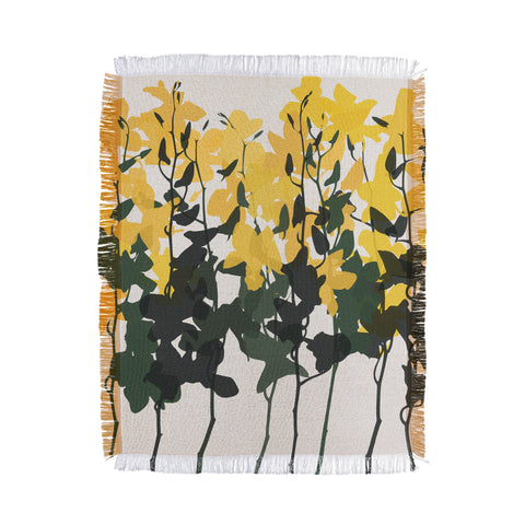 Garima Dhawan orchids 7 Throw Blanket