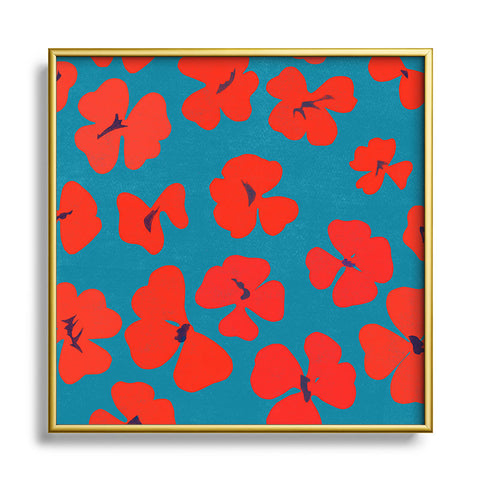 Garima Dhawan oxalis 1 Square Metal Framed Art Print