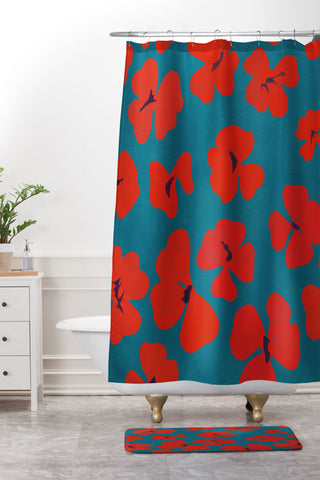 Garima Dhawan oxalis 1 Shower Curtain And Mat