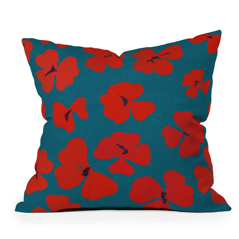Garima Dhawan oxalis 1 Outdoor Throw Pillow