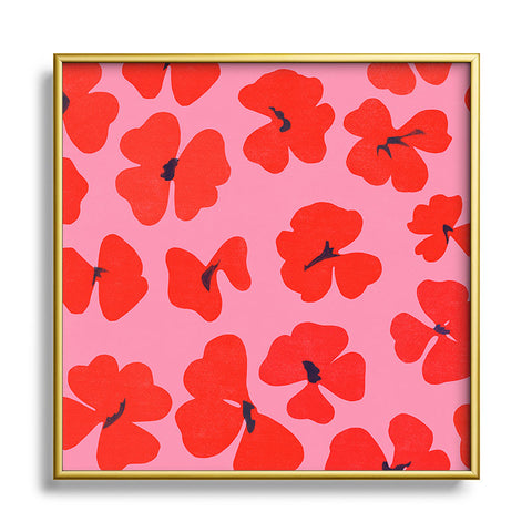 Garima Dhawan oxalis 2 Square Metal Framed Art Print