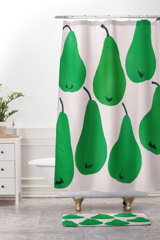 Garima Dhawan pears 1 Shower Curtain And Mat