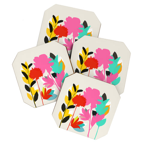 Garima Dhawan peony 1 Coaster Set