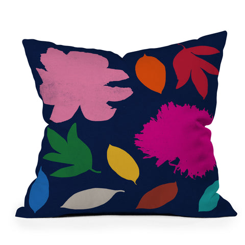 Garima Dhawan peony 4 Outdoor Throw Pillow