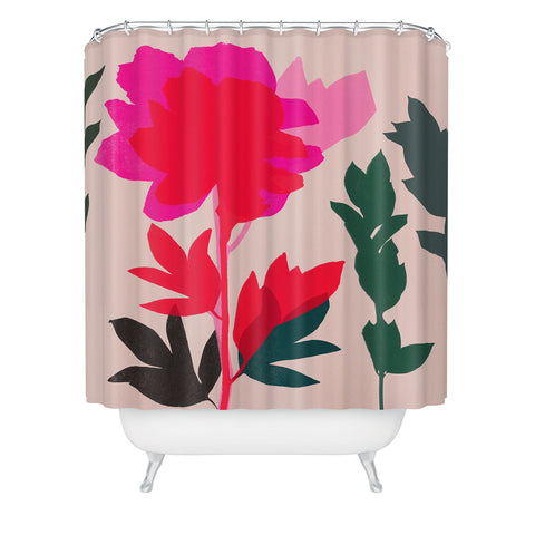 Garima Dhawan peony 5 Shower Curtain