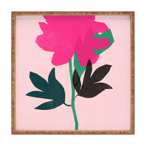 Garima Dhawan peony 7 Square Tray
