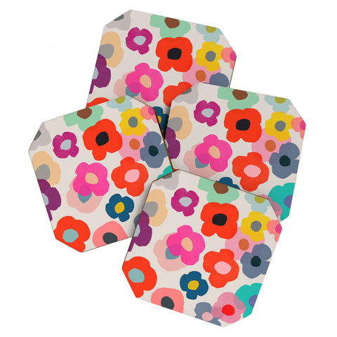 Garima Dhawan poppy 1d Coaster Set