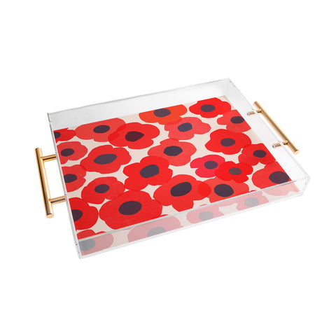 Garima Dhawan poppy 7 Acrylic Tray