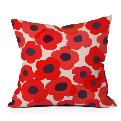 Garima Dhawan poppy 7 Throw Pillow