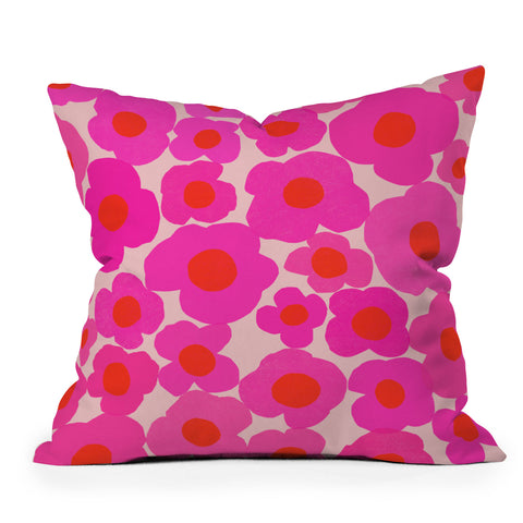 Garima Dhawan poppy 9 Outdoor Throw Pillow