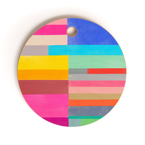 Garima Dhawan quilt study 2 Cutting Board Round