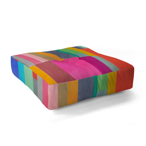 Garima Dhawan quilt study 2 Floor Pillow Square