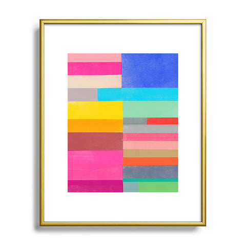 Garima Dhawan quilt study 2 Metal Framed Art Print