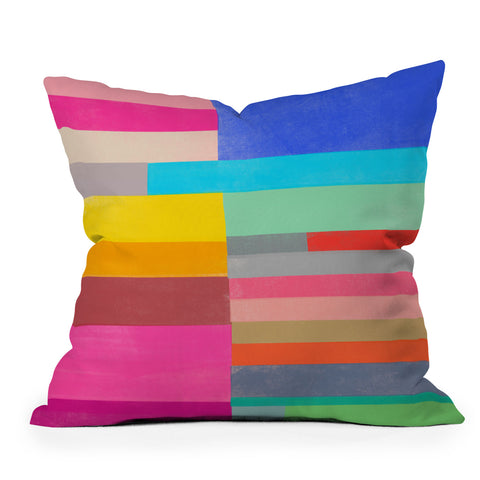 Garima Dhawan quilt study 2 Outdoor Throw Pillow