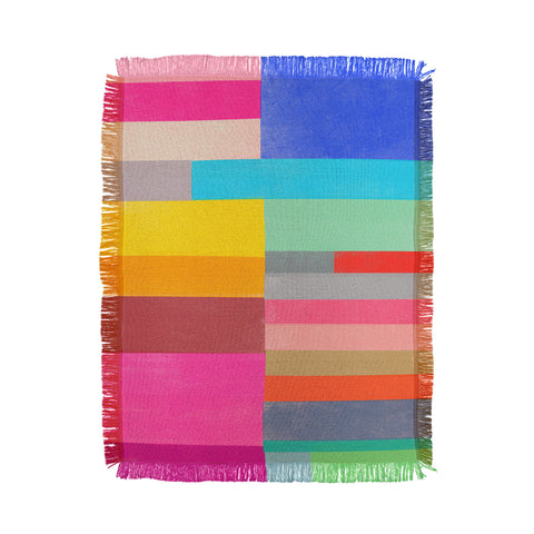 Garima Dhawan quilt study 2 Throw Blanket