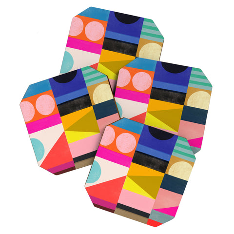 Garima Dhawan quilt study 4 Coaster Set