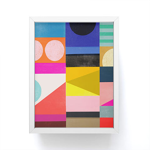 Garima Dhawan quilt study 4 Framed Mini Art Print