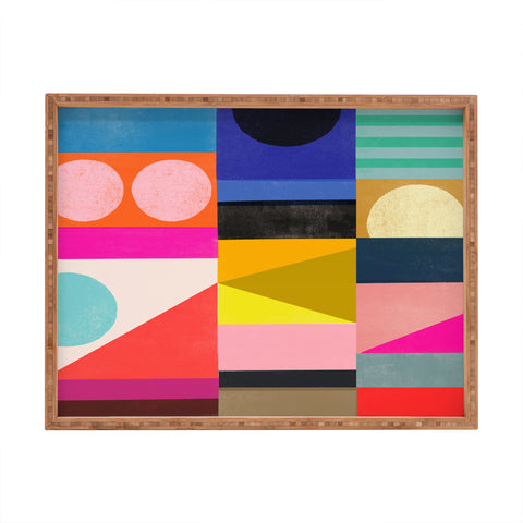 Garima Dhawan quilt study 4 Rectangular Tray