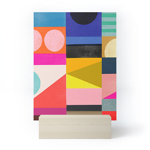 Garima Dhawan quilt study 4 Mini Art Print