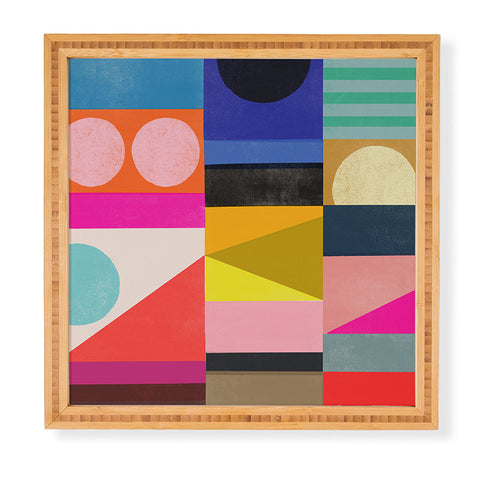 Garima Dhawan quilt study 4 Framed Wall Art