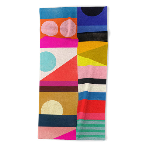Garima Dhawan quilt study 4 Beach Towel
