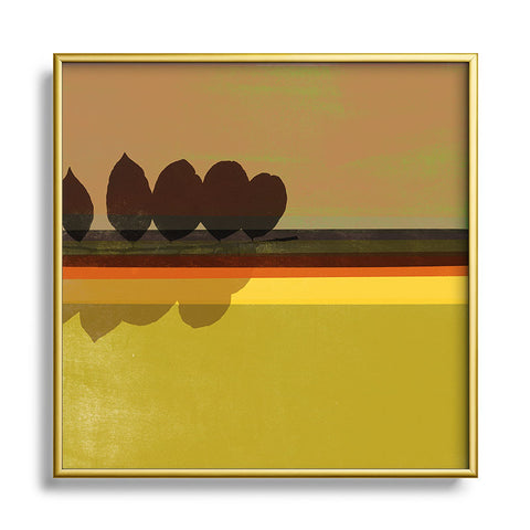 Garima Dhawan reflections 1 Square Metal Framed Art Print