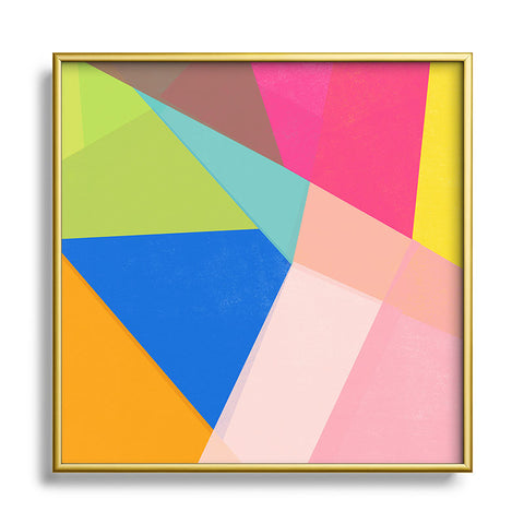 Garima Dhawan shaped 1 Square Metal Framed Art Print