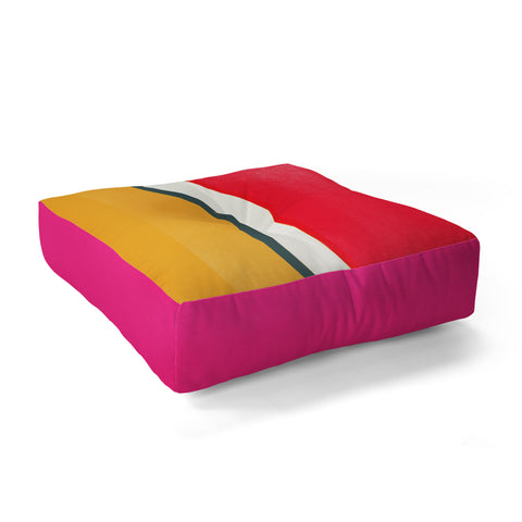 Garima Dhawan stripe study 1 Floor Pillow Square
