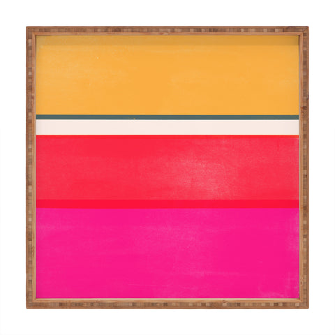 Garima Dhawan stripe study 1 Square Tray
