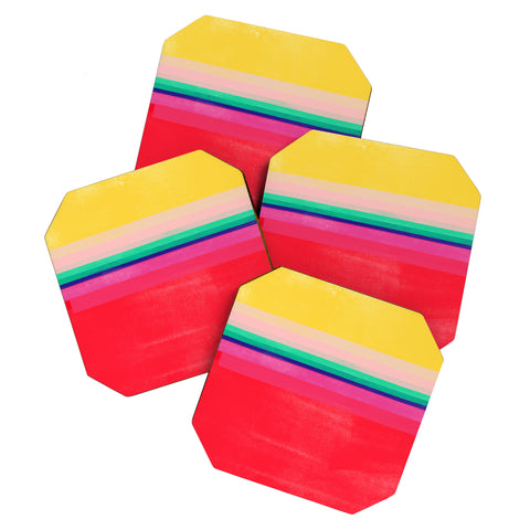 Garima Dhawan stripe study 10 Coaster Set
