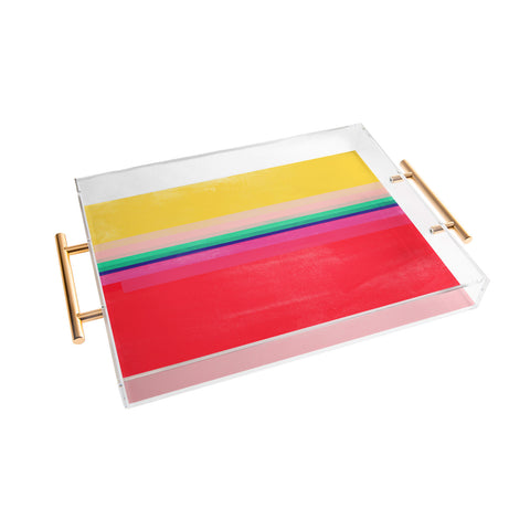Garima Dhawan stripe study 10 Acrylic Tray
