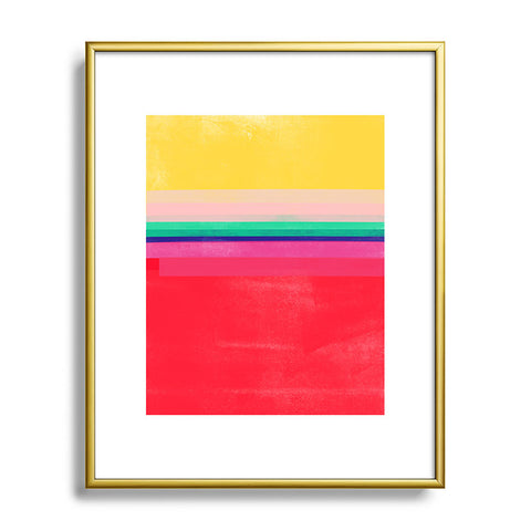 Garima Dhawan stripe study 10 Metal Framed Art Print