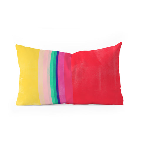 Garima Dhawan stripe study 10 Oblong Throw Pillow