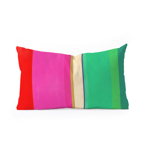 Garima Dhawan stripe study 11 Oblong Throw Pillow