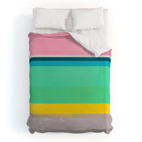 Garima Dhawan stripe study 17 Duvet Cover