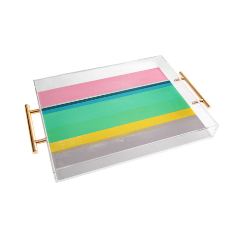 Garima Dhawan stripe study 17 Acrylic Tray