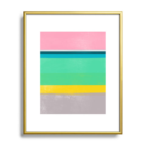 Garima Dhawan stripe study 17 Metal Framed Art Print