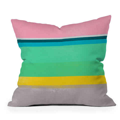 Garima Dhawan stripe study 17 Outdoor Throw Pillow