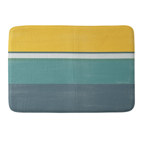 Garima Dhawan stripe study 2 Memory Foam Bath Mat