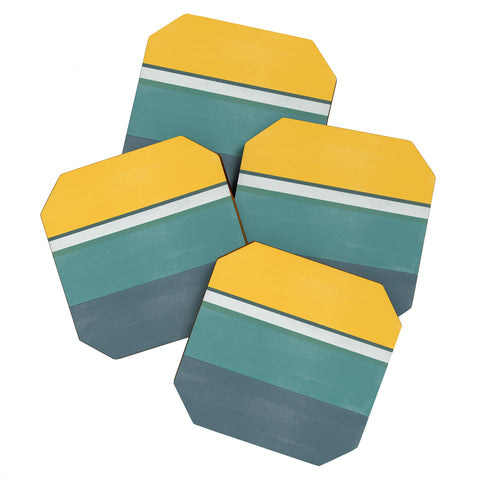 Garima Dhawan stripe study 2 Coaster Set