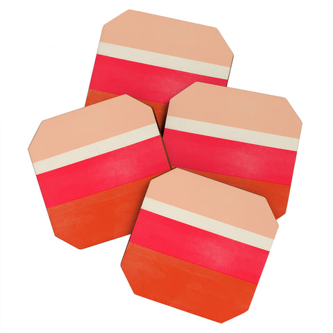 Garima Dhawan stripe study 25 Coaster Set