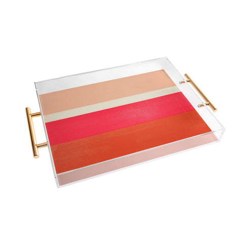 Garima Dhawan stripe study 25 Acrylic Tray