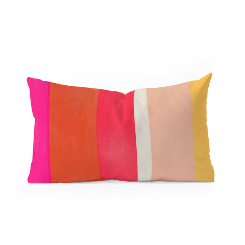 Garima Dhawan stripe study 25 Oblong Throw Pillow