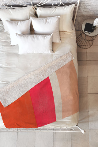 Garima Dhawan stripe study 25 Fleece Throw Blanket