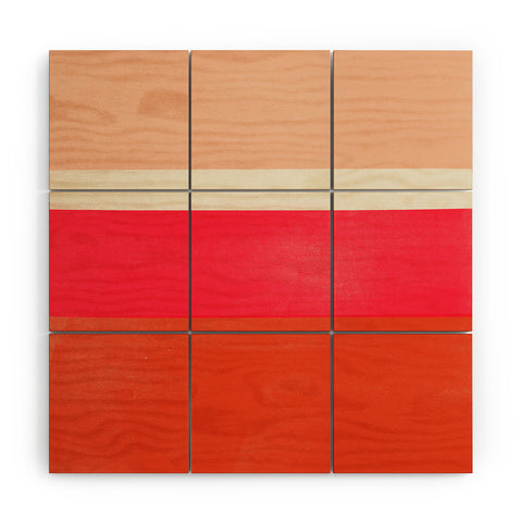 Garima Dhawan stripe study 25 Wood Wall Mural