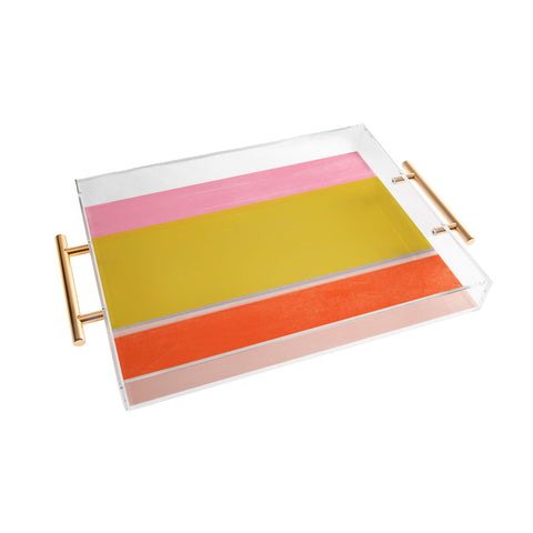 Garima Dhawan stripe study 26 Acrylic Tray
